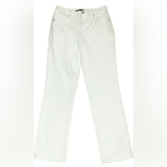 Gloria Vanderbilt Amanda White Straight-Leg Jeans - Picture 1 of 7